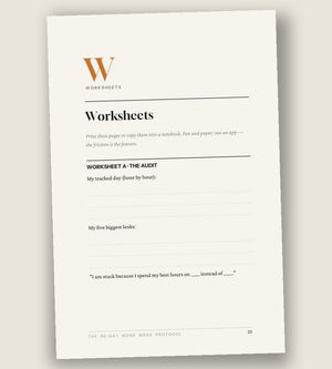 Printable worksheet A — The Audit, from the toolkit section
